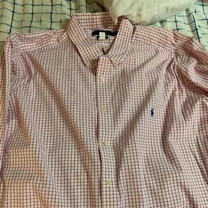 Men’s Polo 3xl LS dress shirt. Worn only one and dry cleaned.